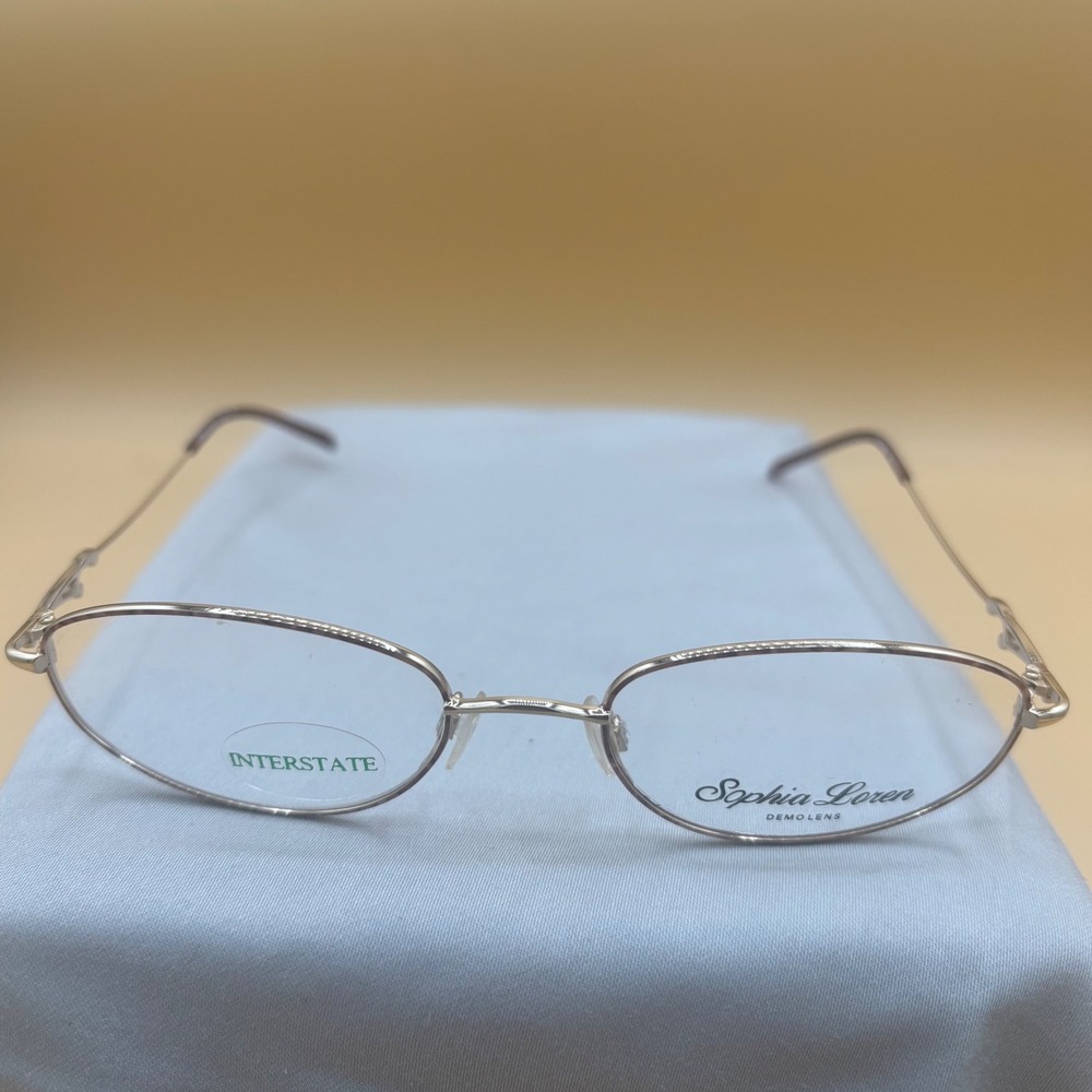 Sophia Loren SL M171 Zyloware Gold Oval Eyeglass Frames Women 135mm Burgundyโ